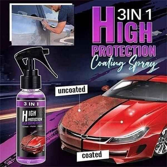 ACEMART 3 in 1 High Protection Quick Car Ceramic Coating Spray - Car Wax Polish Spray (Pack of 2)